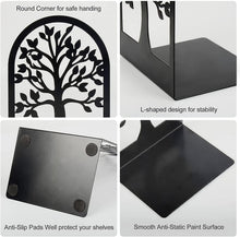 将图片加载到图库查看器，(3 Pairs) Decorative Bookends, Tree Of Life Bookends - Heavy Duty Book
