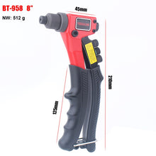 将图片加载到图库查看器，(200MM) Single Hand Blind Riveter Manual Riveting Tool Hand Rivets Gun BT-958
